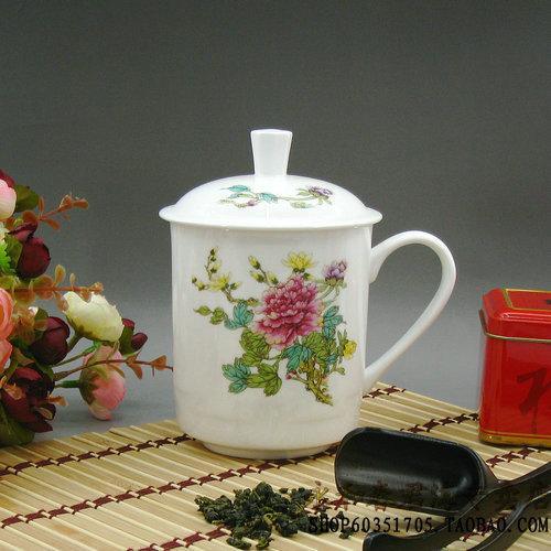 陶瓷茶杯陶瓷辦公杯會(huì)議杯